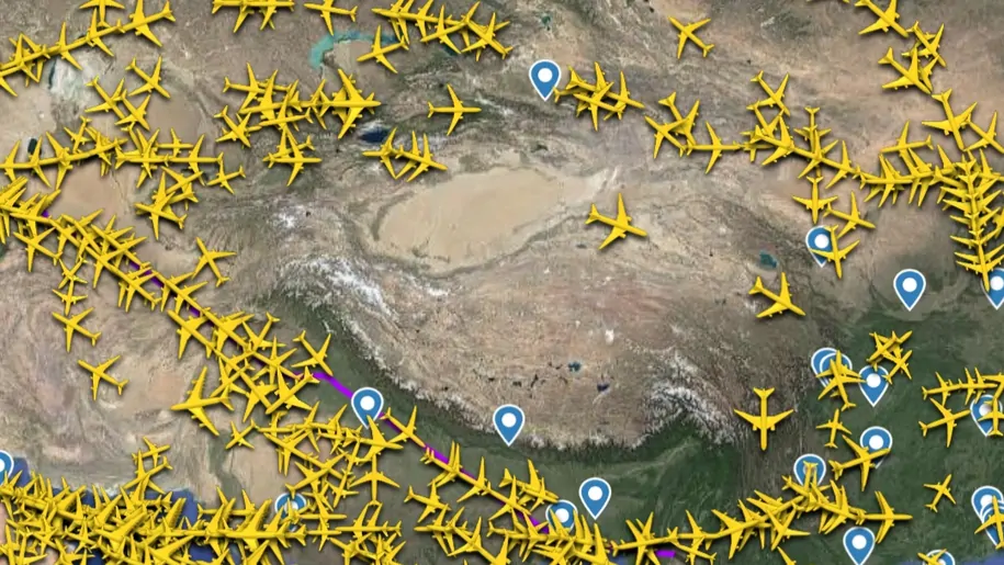 ทำไมเครื่องบินโดยสารไม่บินผ่าน “เทือกเขาหิมาลัย – ทิเบต – ที่ราบสูงปามีร์”