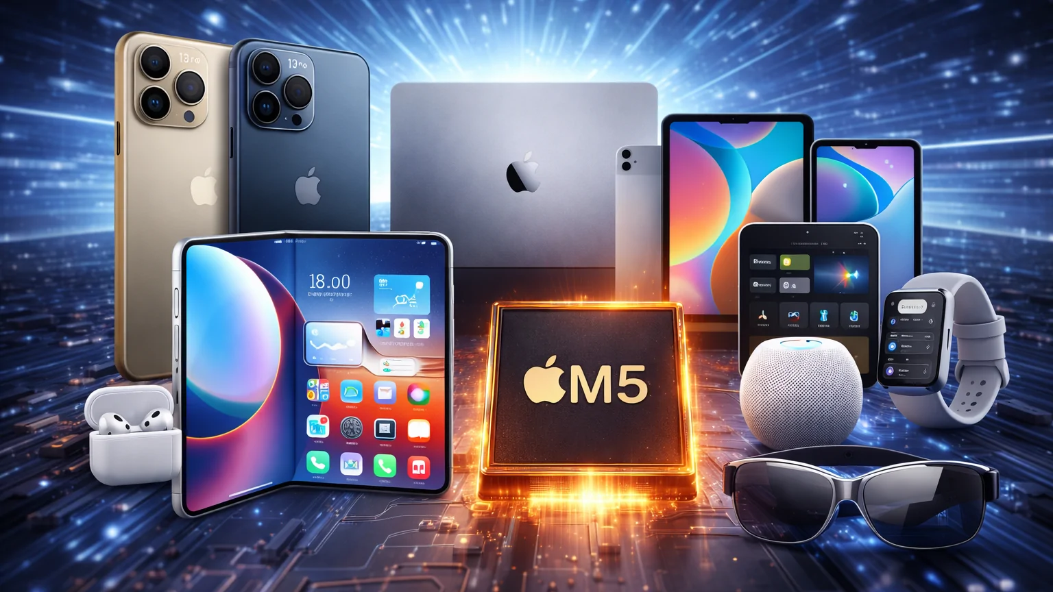 ปี 2026 อาจเป็นปีทองของ Apple เตรียมเปิดตัว iPhone พับได้ ชิป M5 และอุปกรณ์ใหม่เพียบ