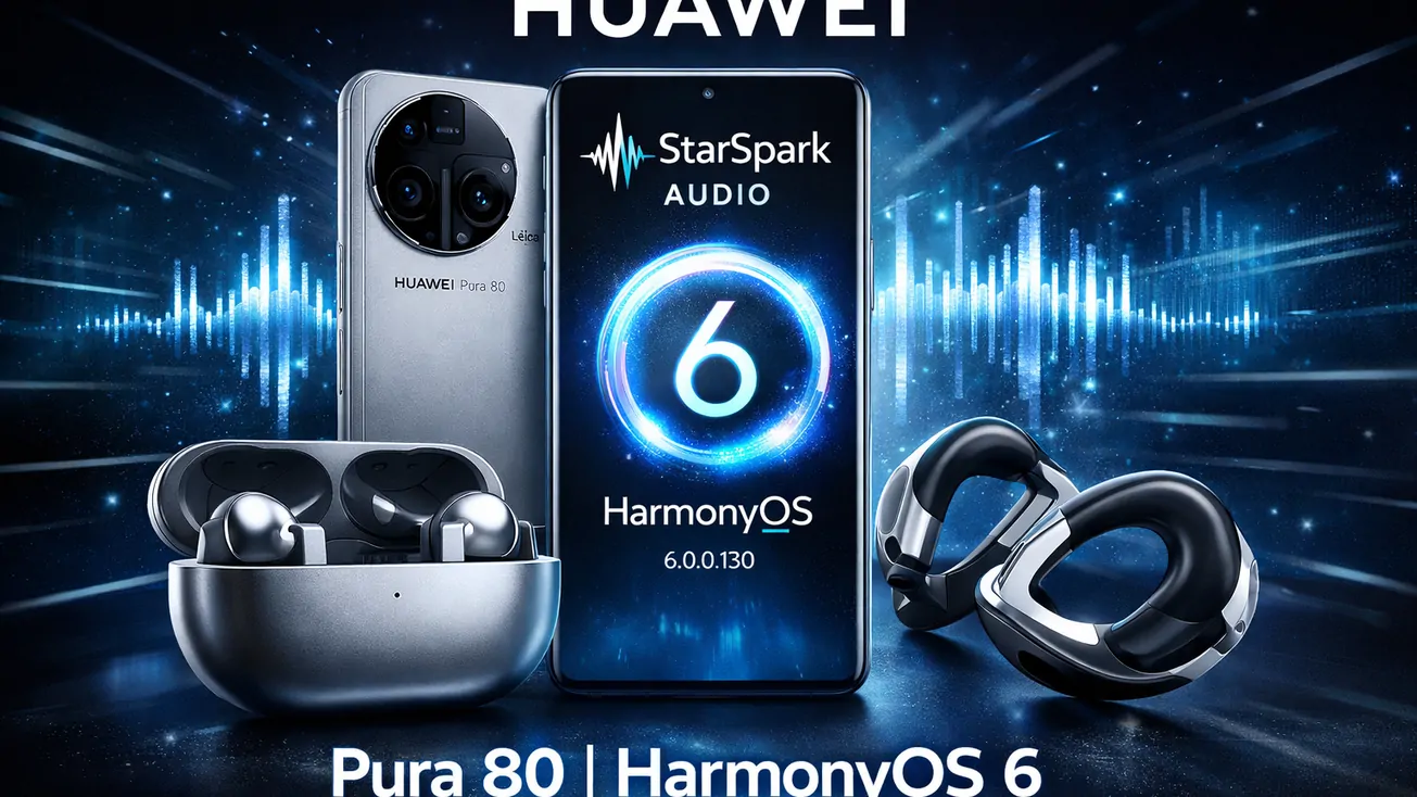 Huawei เริ่มอัปเดต StarSpark Audio ให้ Pura 80 ผ่าน HarmonyOS 6 รุ่นอื่นต้องรอ OTA เพิ่มเติม