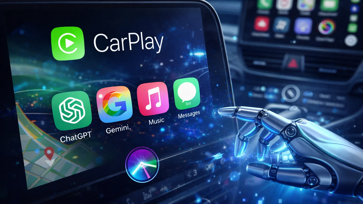 Apple พัฒนา CarPlay รองรับแชตบอต AI เปิดทาง ChatGPT เข้าสู่ระบบรถยนต์