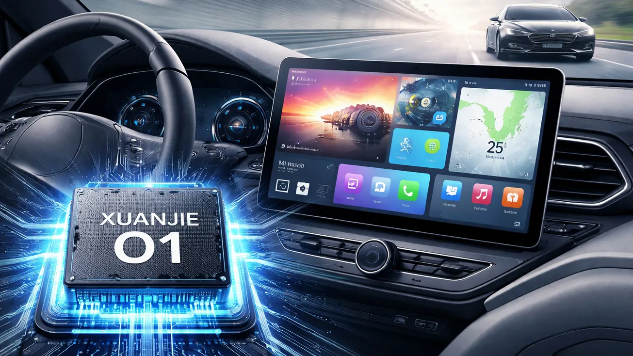 Xiaomi สาธิต Mi Pad 7 Ultra บนระบบรถยนต์ ลุ้นชิป Xuanjie รุ่นถัดไปอาจบุกตลาดยานยนต์