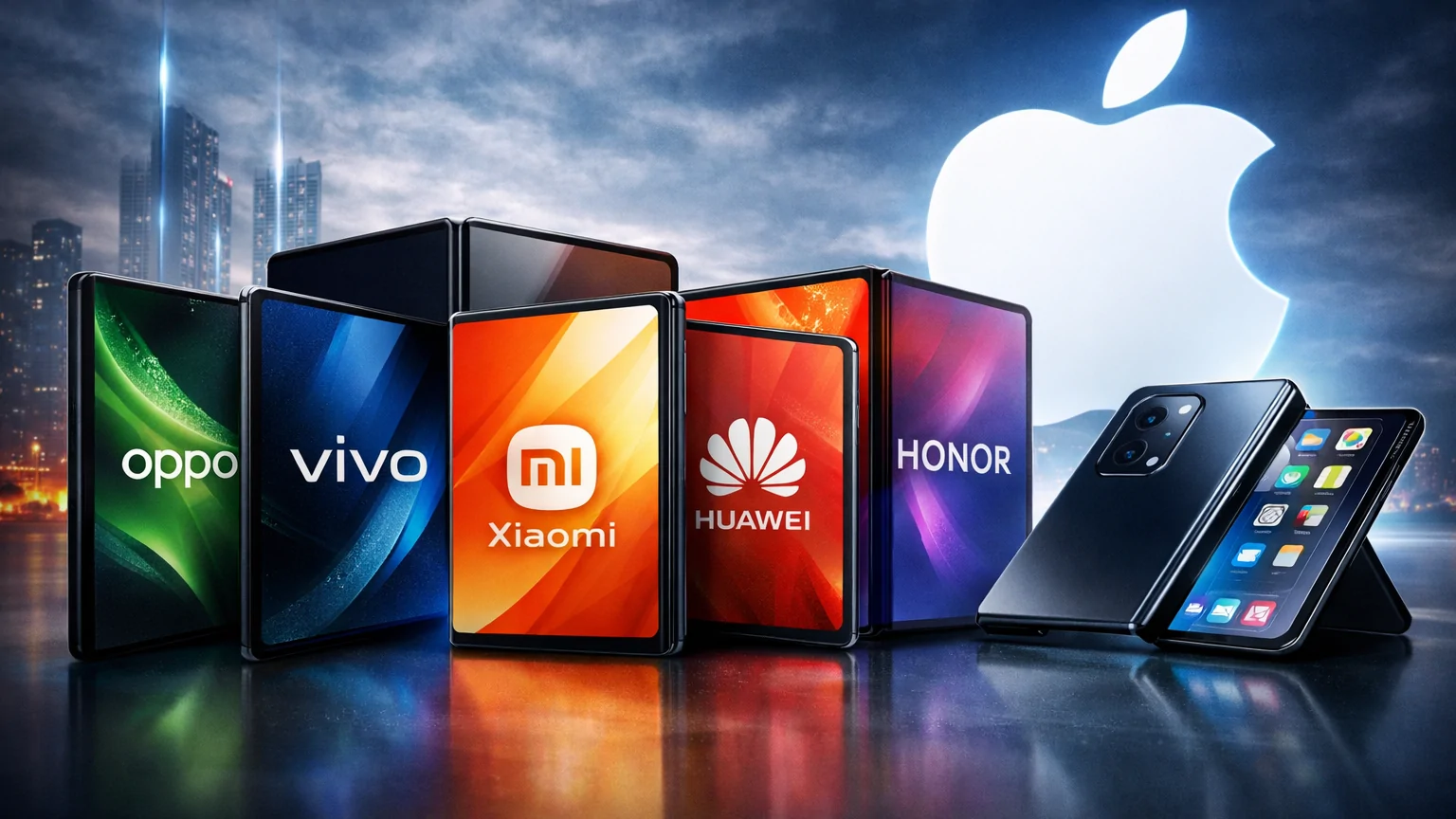 แบรนด์จีนแห่พัฒนามือถือจอพับขนาดใหญ่ รับแรงกดดัน Apple เตรียมลุยตลาด