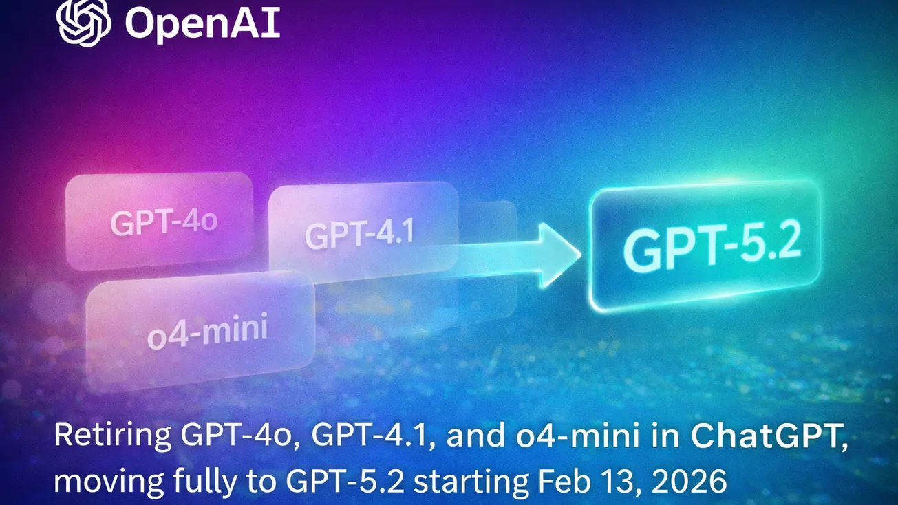 OpenAI ประกาศยุติ GPT-4o และรุ่นเก่าใน ChatGPT เดินหน้าสู่ยุค GPT-5.2 เต็มตัว