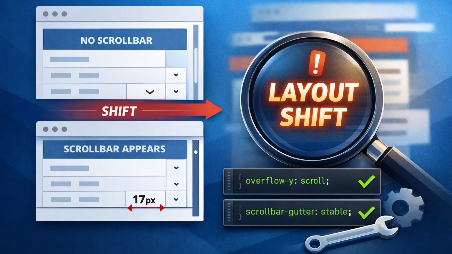 แก้ปัญหาเว็บไซต์เด้ง! สาเหตุ Layout Shift จาก Scrollbar และวิธีแก้แบบมืออาชีพ