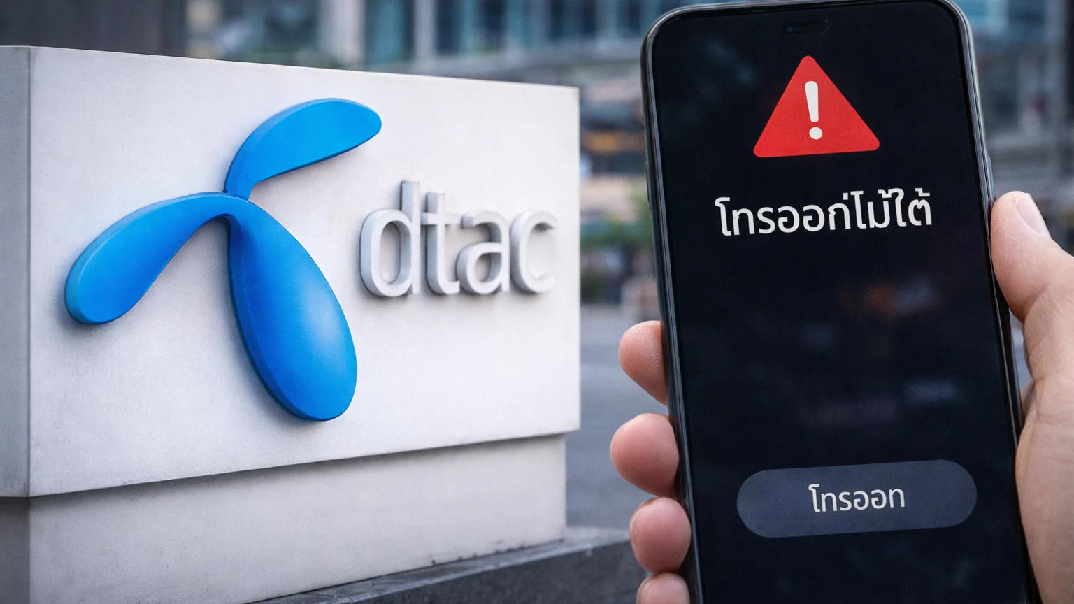 ผู้ใช้ dtac ร้องเรียนหนัก 18 ก.พ. 69 โทรออกไม่ได้ หลายพื้นที่ได้รับผลกระทบ