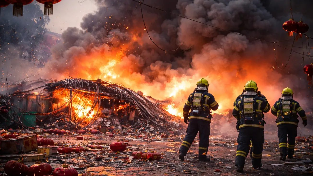 ระเบิดร้านพลุในจีนช่วงตรุษจีน ดับอย่างน้อย 12 ราย ทางการเร่งสอบสวน