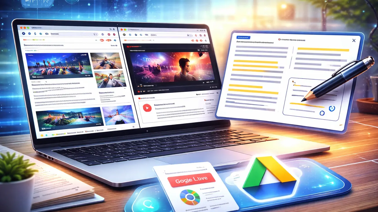 Chrome เพิ่ม Split View จัดหน้าเว็บคู่ พร้อมไฮไลต์ PDF และเซฟเข้า Drive ตอบเกมเบราว์เซอร์ AI