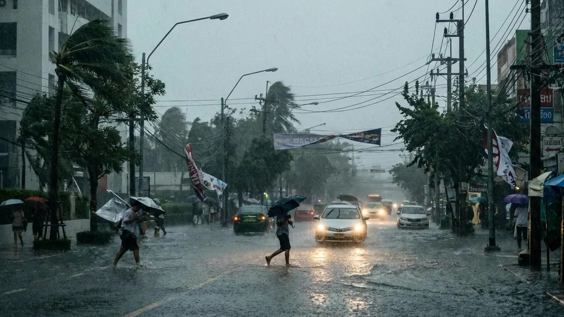 เตือน 60 จังหวัดรับมือพายุฤดูร้อน 23–25 ก.พ. เหนือ อีสาน กลาง กทม.เสี่ยงฝนฟ้าคะนอง-ลมแรง