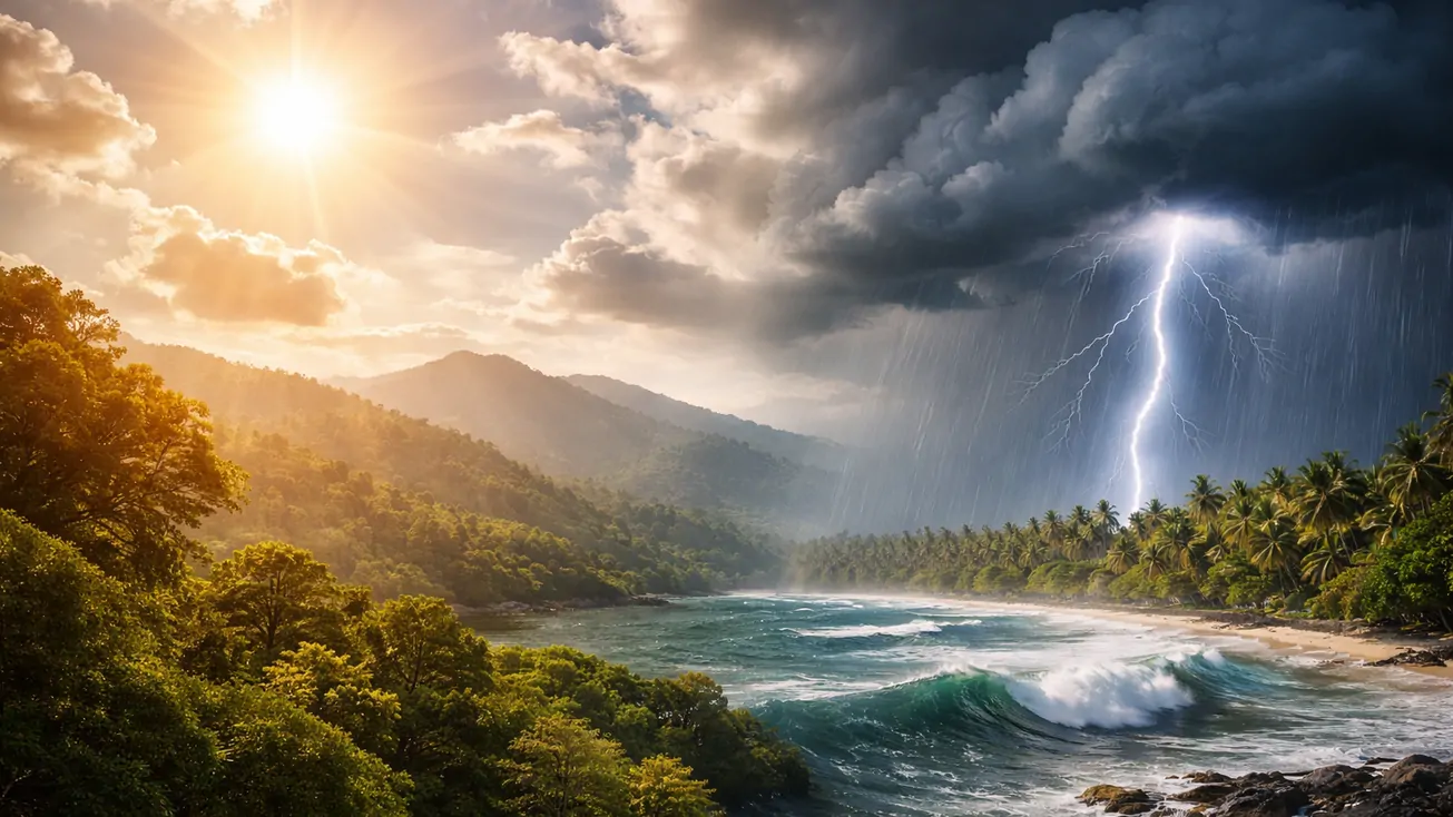 กรมอุตุฯ เตือนไทยตอนบนร้อนจัด มีฝนฟ้าคะนองบางแห่ง ใต้คลื่นลมปานกลาง