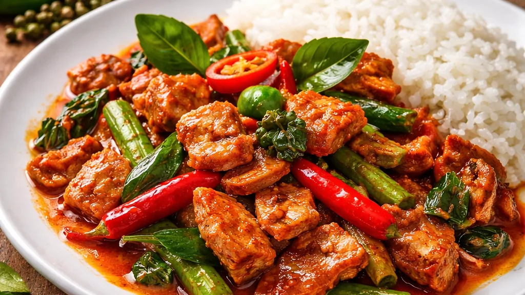 สูตรผัดพริกแกงหมู เคล็ดลับความอร่อยจัดจ้านถึงเครื่องแกง