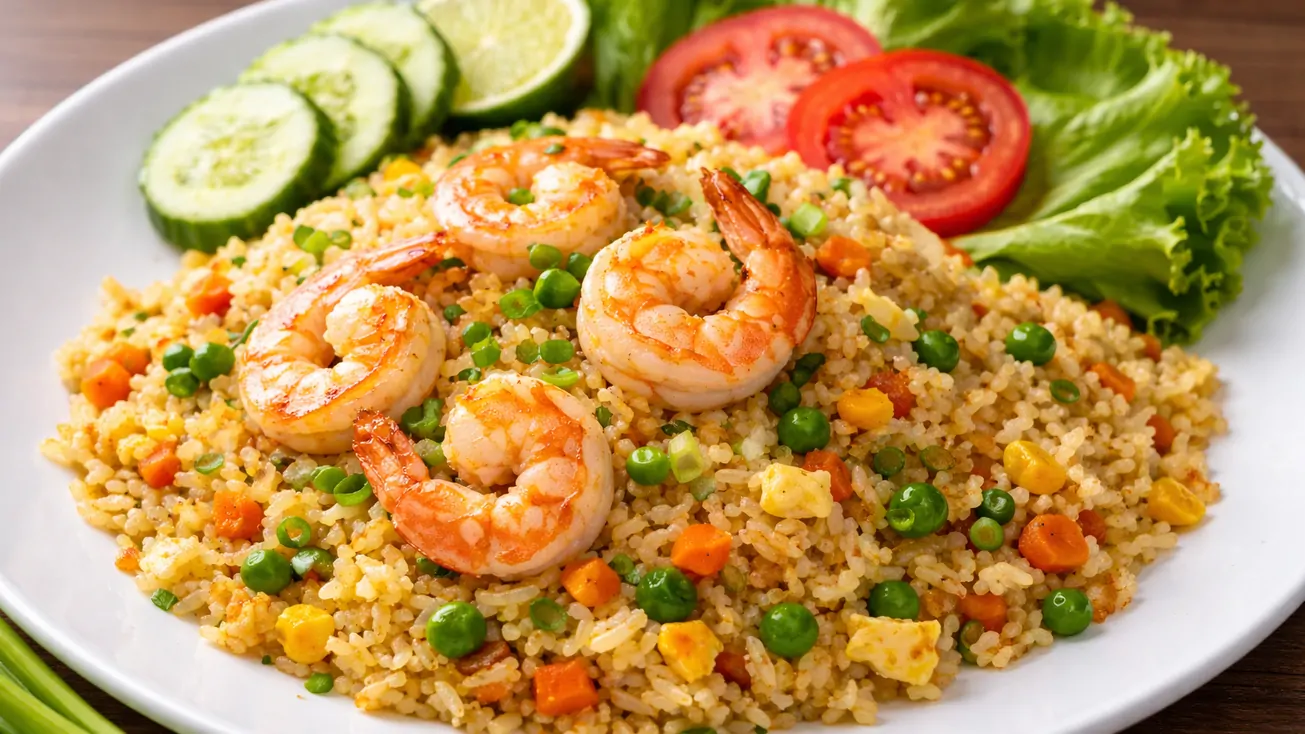 สูตรข้าวผัดกุ้งฉบับโฮมเมด ทำง่าย อร่อยเลิศ