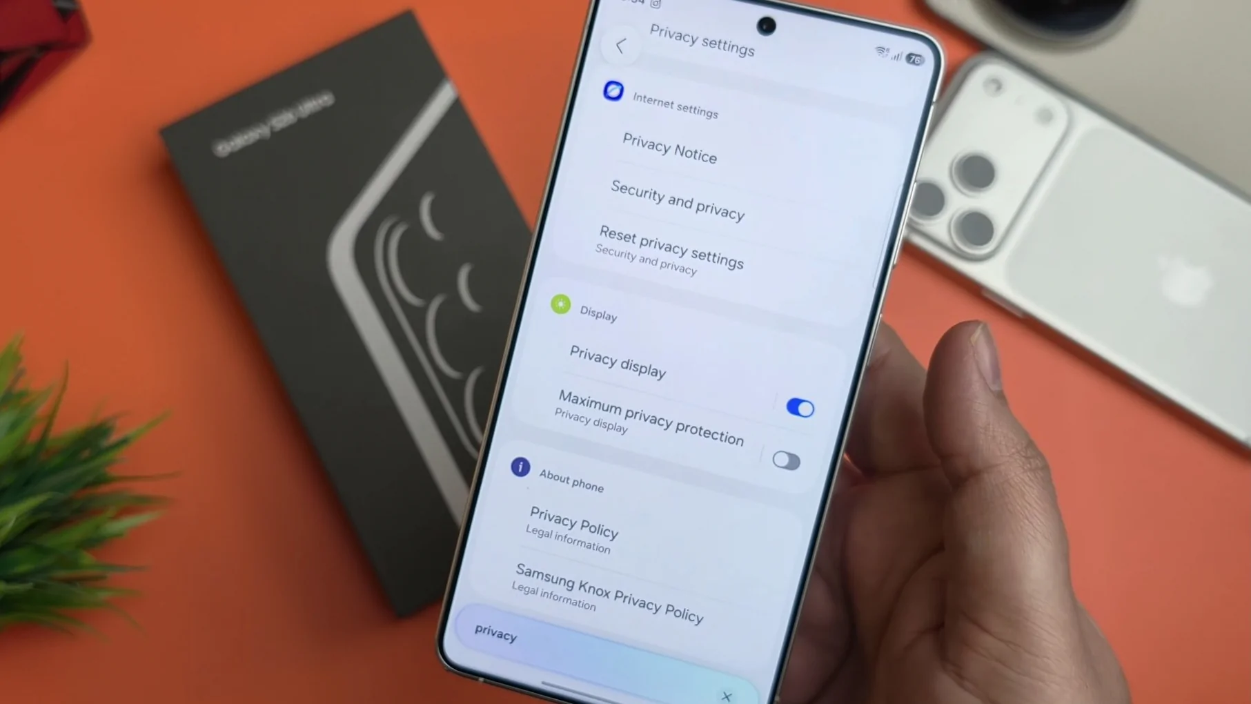 Galaxy S26 Ultra เปิดตัวฟีเจอร์ Privacy Display มองด้านข้างไม่เห็นข้อมูล เพิ่มความเป็นส่วนตัวขั้นสุด
