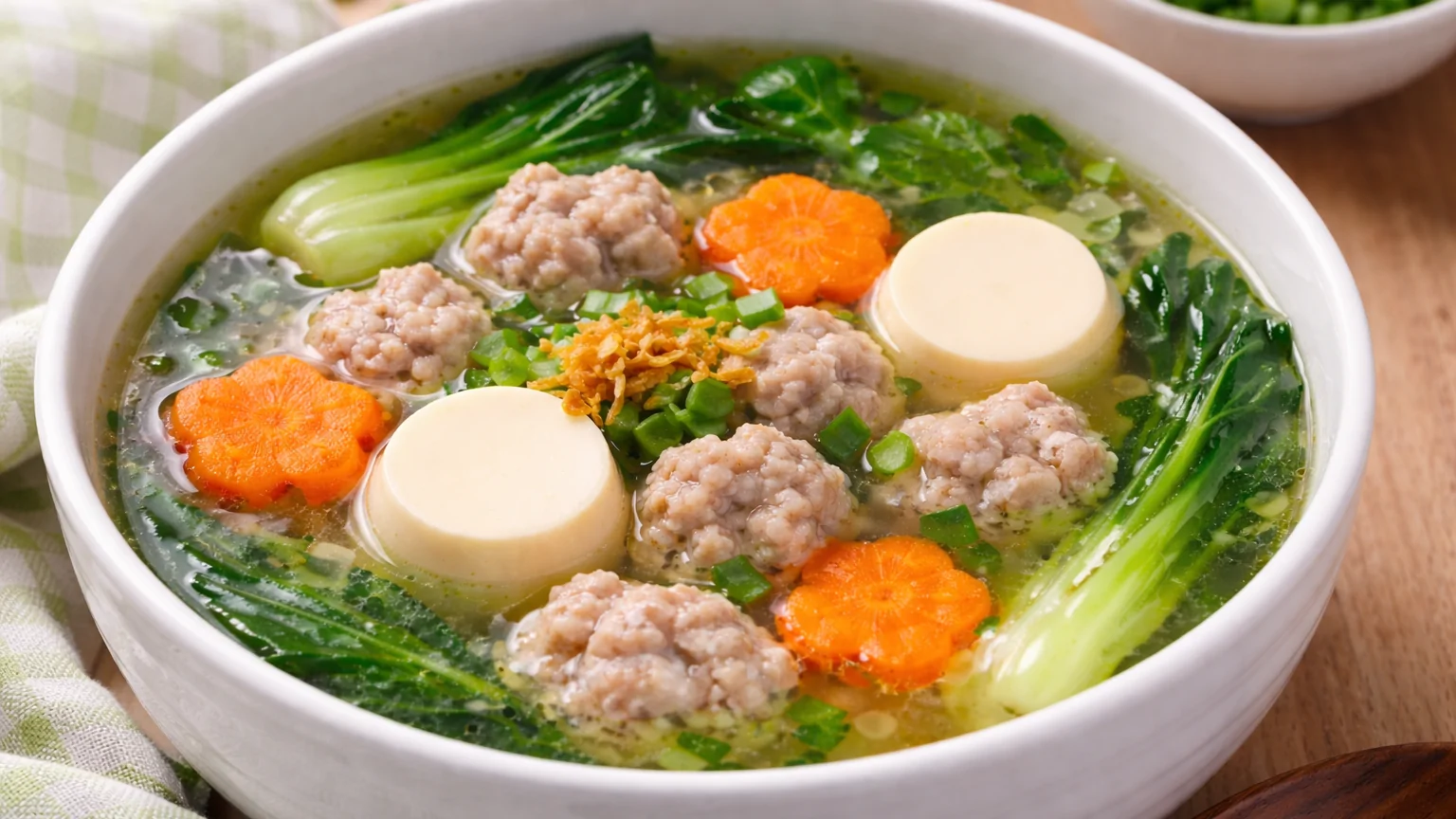 วิธีทำแกงจืดเต้าหู้หมูสับ เมนูง่ายๆ ได้ประโยชน์