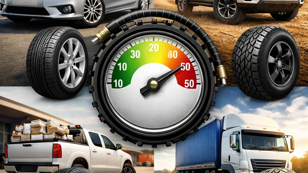 ค่าแรงดันลมยางรถยนต์ที่เหมาะสมสำหรับแต่ละประเภท