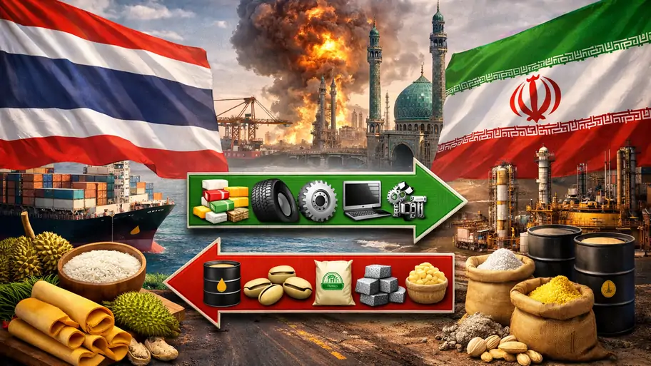 การค้าไทย-อิหร่าน ท่ามกลางความได้เปรียบที่ซ่อนความเปราะบางและปัจจัยภูมิรัฐศาสตร์