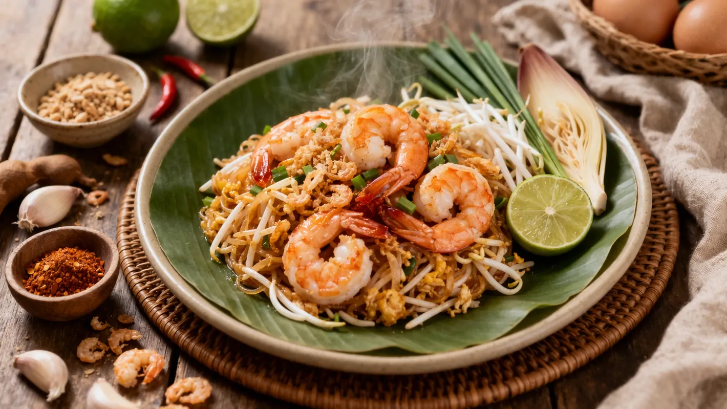 ผัดไทยกุ้งสด สูตรลับความอร่อยง่าย ๆ สไตล์โฮมเมด