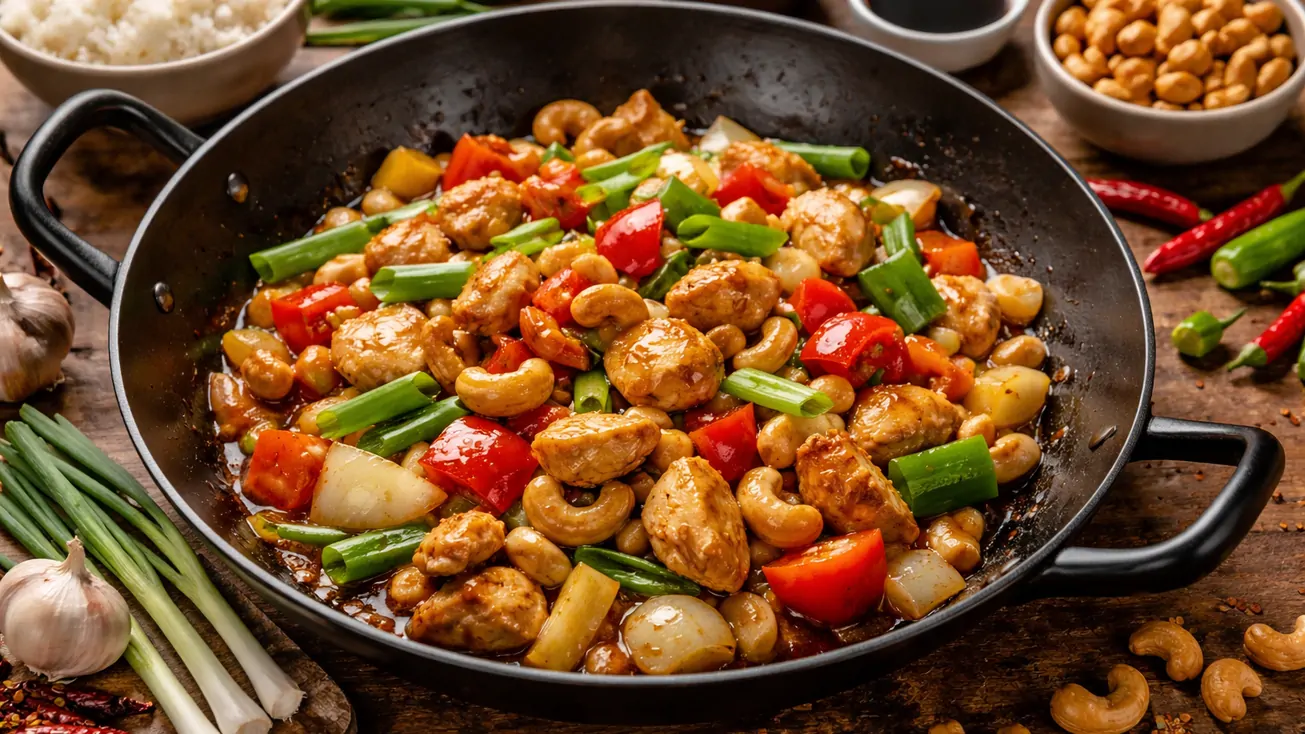 สูตรไก่ผัดเม็ดมะม่วงหิมพานต์ หอมอร่อย เคี้ยวเพลิน ทำง่ายใน 15 นาที