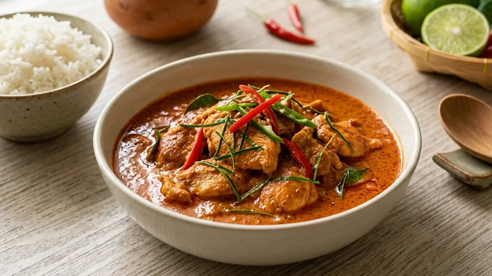 สูตรพะแนงไก่ รสเข้มข้น หอมกลิ่นเครื่องแกง ทำง่ายได้ที่บ้าน