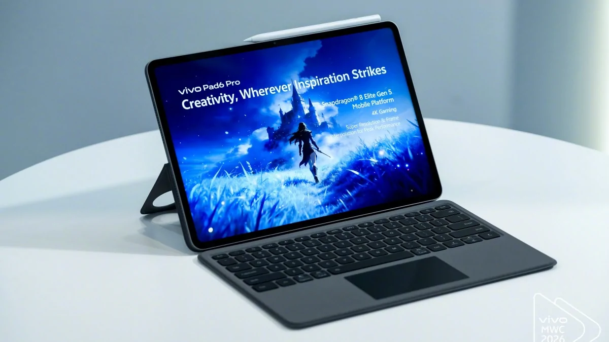 vivo เตรียมเปิดตัวแท็บเล็ตเรือธง Pad6 Pro จอ 4K 144Hz พร้อมสเปกสุดล้ำปลายเดือนมีนาคมนี้