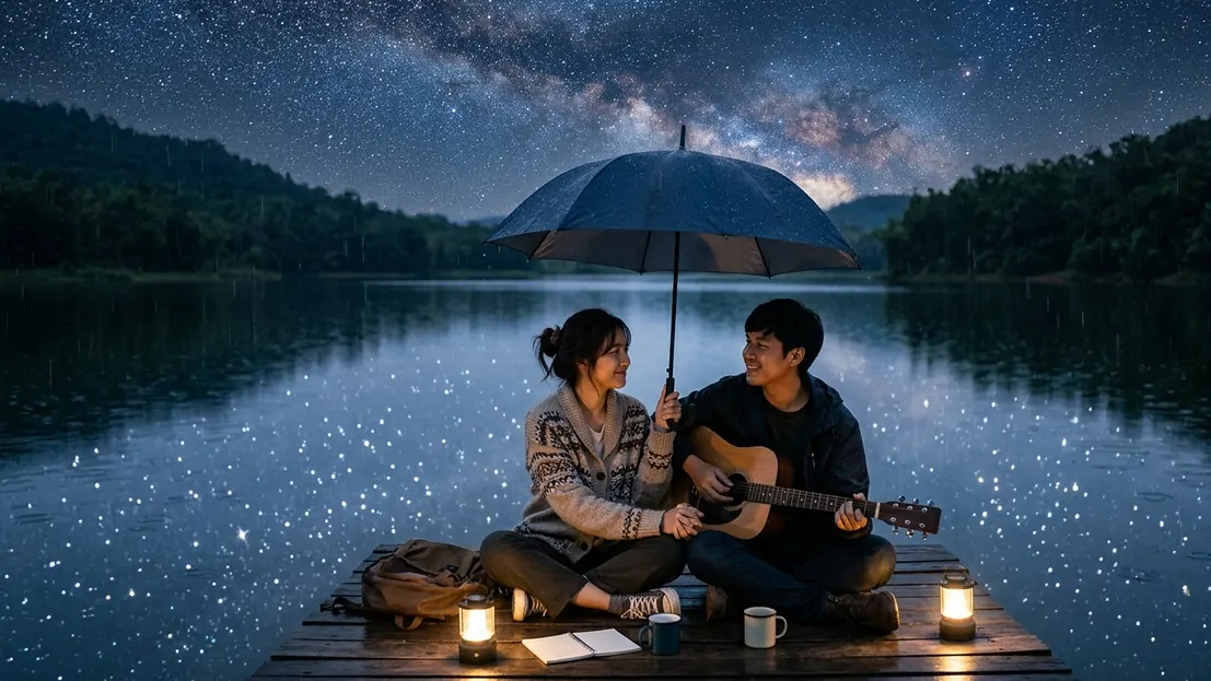 ประกายดาวบนผืนน้ำ