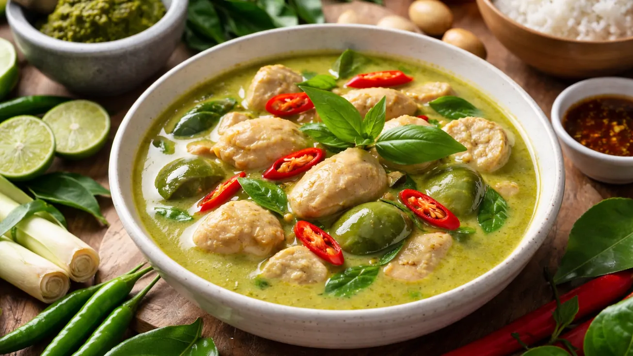 สูตรแกงเขียวหวานไก่ ทำง่าย หอมเครื่องแกง รสชาติเข้มข้น