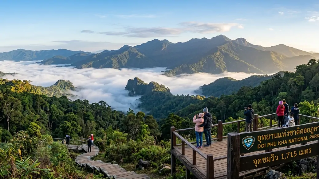 อุทยานแห่งชาติดอยภูคาสั่งปิดพื้นที่ป่าเข้มงวดสกัดวิกฤตไฟป่าและฝุ่นพิษในพื้นที่จังหวัดน่าน