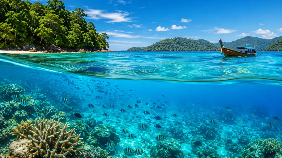 หมู่เกาะสุรินทร์ ดำดิ่งสู่โลกใต้ทะเลอันบริสุทธิ์แห่งพังงา