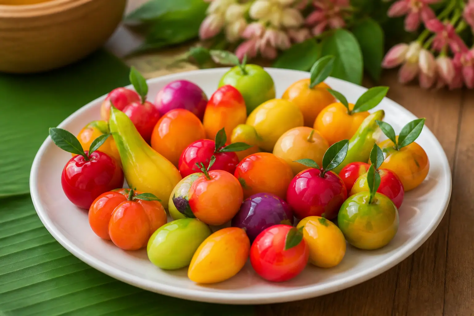สูตรลูกชุบ ผลไม้หลากสี หวานหอมน่ารัก ทำง่าย อร่อยเพลิน