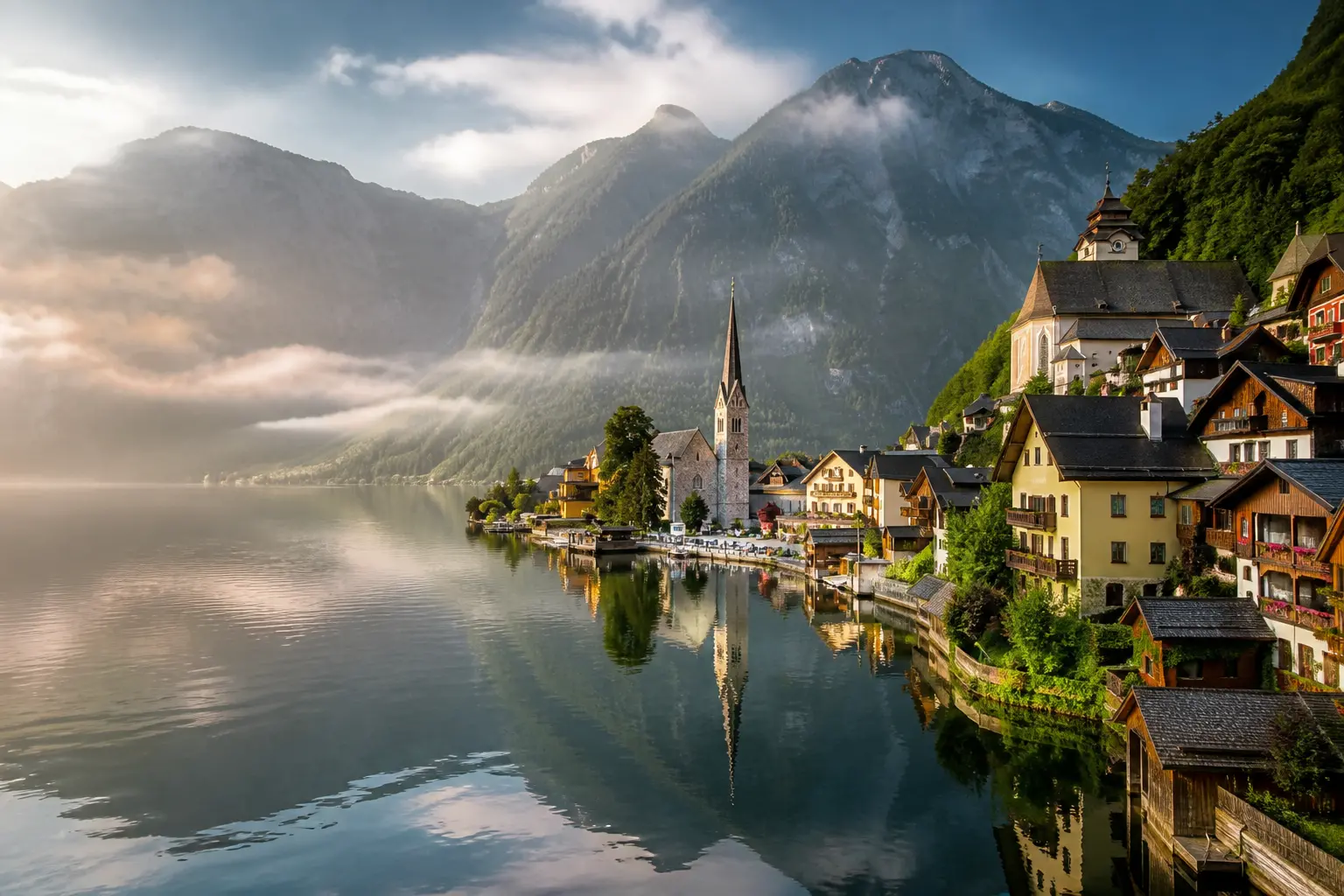 ฮัลล์สตัทท์ (Hallstatt) หมู่บ้านในฝันริมทะเลสาบ ดั่งหลุดออกมาจากนิทานยุโรป