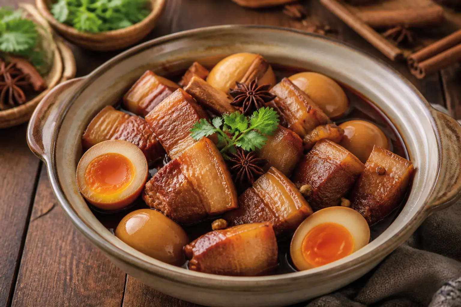 สูตรพะโล้หมูสามชั้น ไข่ต้มยางมะตูม รสชาติเข้มข้น หอมเครื่องเทศถึงใจ