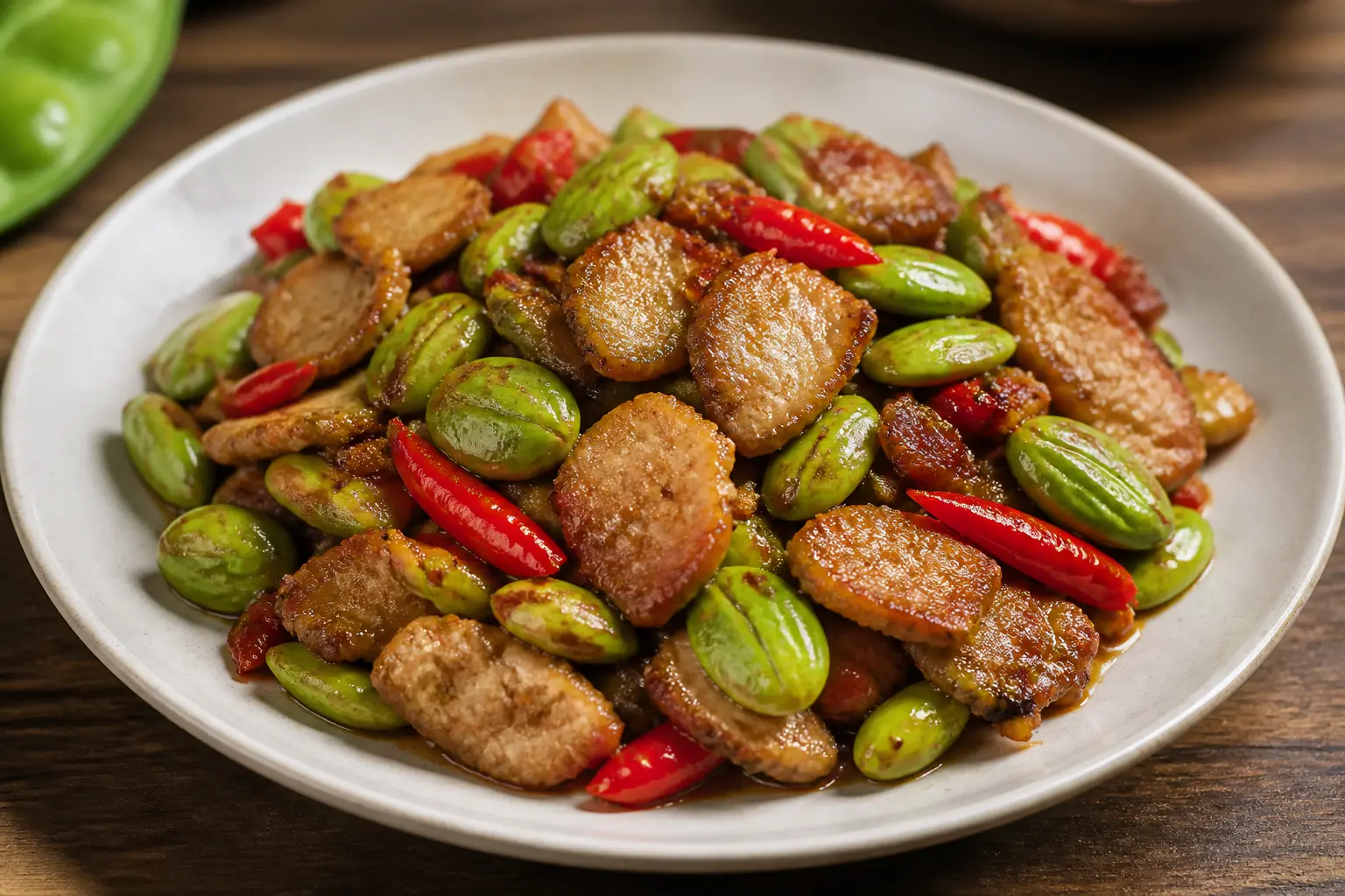 สูตรหมูผัดกะปิสะตอ รสชาติใต้แท้ เครื่องแน่นจัดจ้านถึงใจ