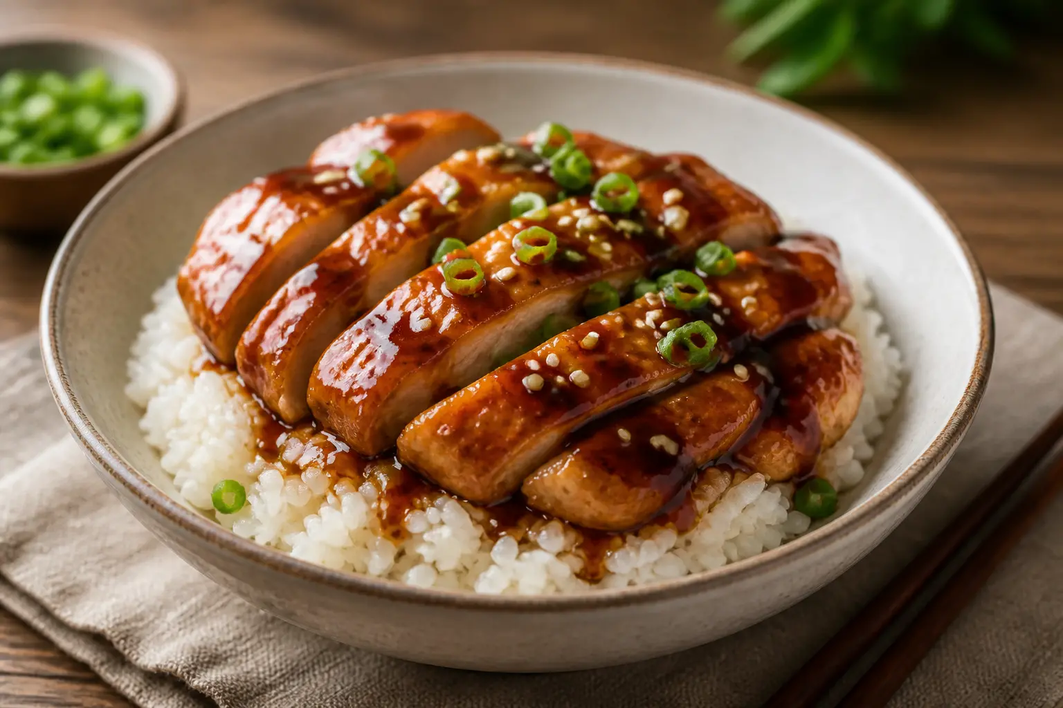 สูตรข้าวหน้าไก่เทริยากิฉ่ำซอส รสชาติเข้มข้น ทำง่ายในจานเดียว