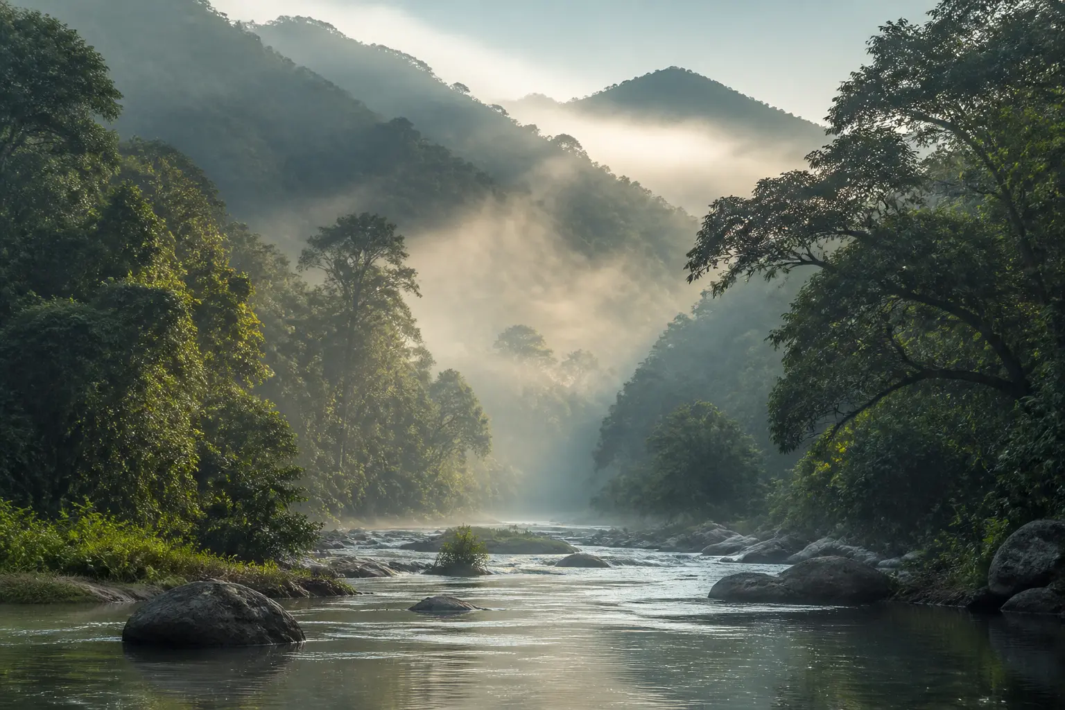 ล่องลำน้ำแห่งความทรงจำ ณ อุทยานแห่งชาติพุนกามู หัวใจสีเขียวที่ซ่อนตัวภายใต้สายหมอกแห่งขุนเขา