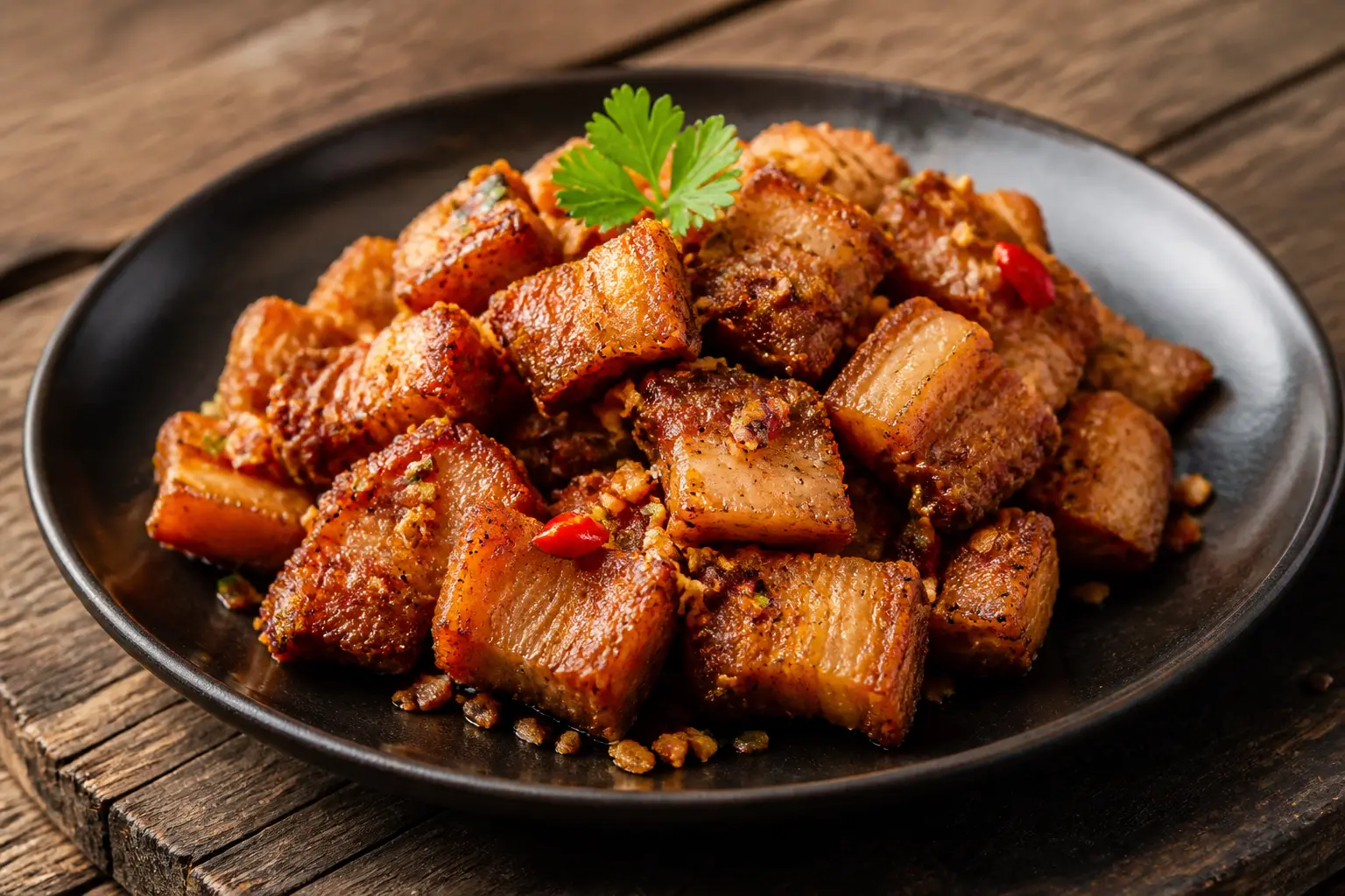 สูตรสามชั้นคั่วพริกเกลือ รสชาติเข้มข้นจัดจ้าน กรอบนอกนุ่มใน
