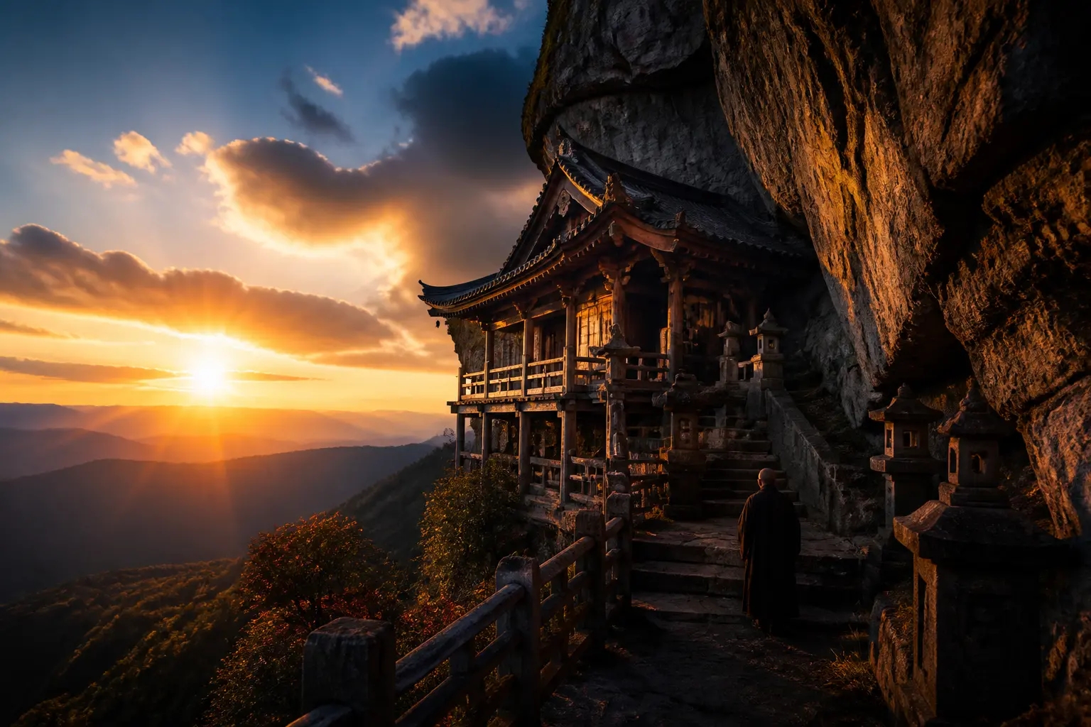 วิหารแห่งแสงและเงาในโอกิยามา รอยจารึกแห่งศรัทธาบนยอดเขาสูงเสียดฟ้า