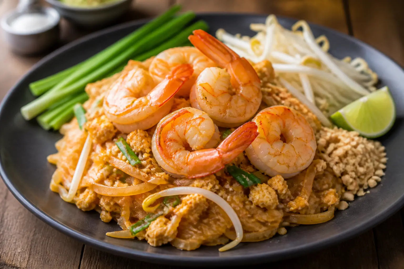 สูตรผัดไทยกุ้งสด เส้นเหนียวนุ่มรสชาติกลมกล่อมแบบต้นตำรับ