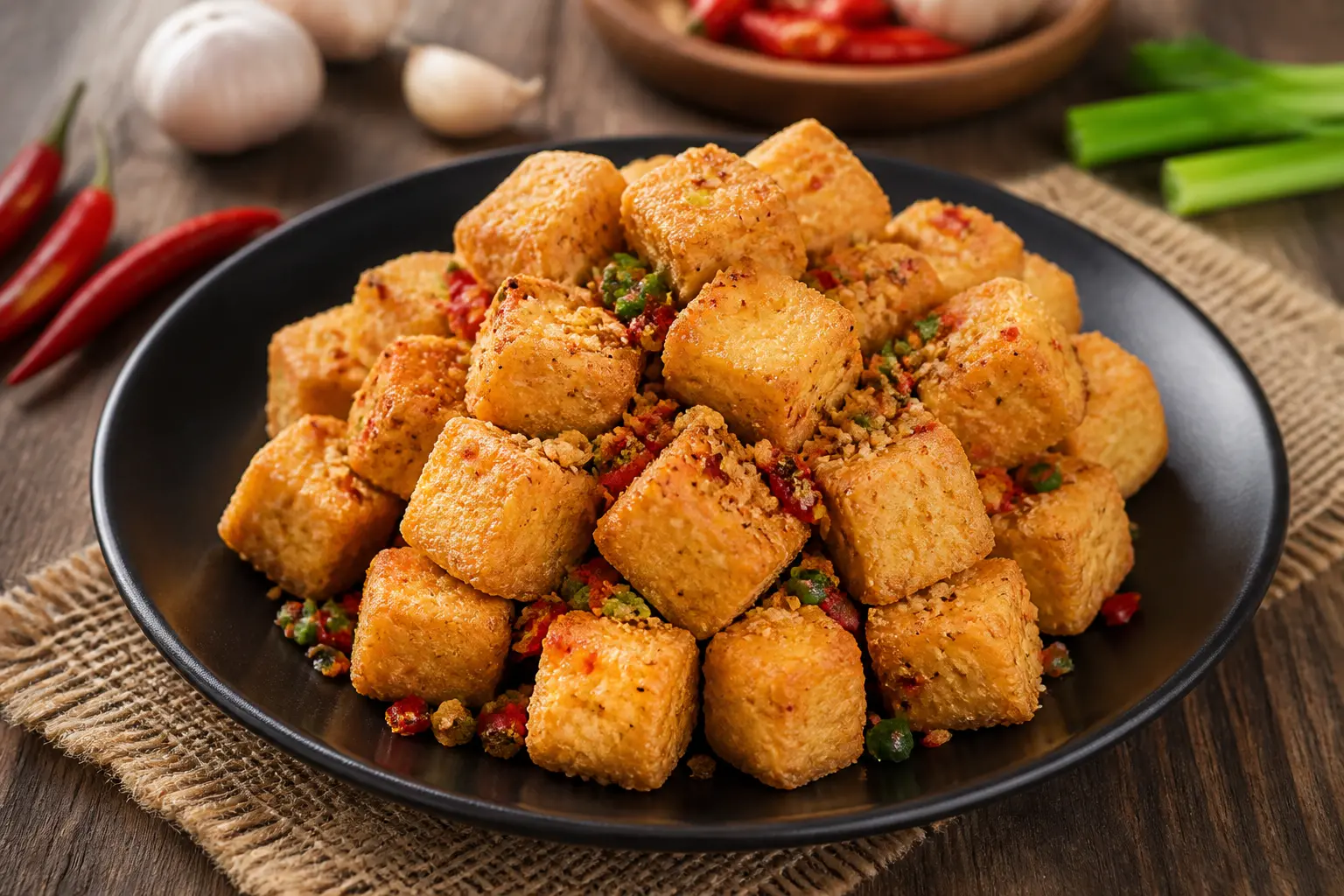 สูตรเต้าหู้ทอดพริกเกลือ เมนูทานเล่นกรอบนอกนุ่มในรสชาติจัดจ้าน