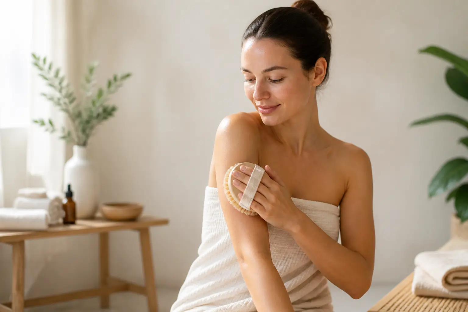 เจาะลึก ‘การทำ Dry Brushing’ ศาสตร์แห่งการขัดผิวแห้งเพื่อกระตุ้นระบบน้ำเหลืองและคืนความสดใสให้ผิวพรรณ