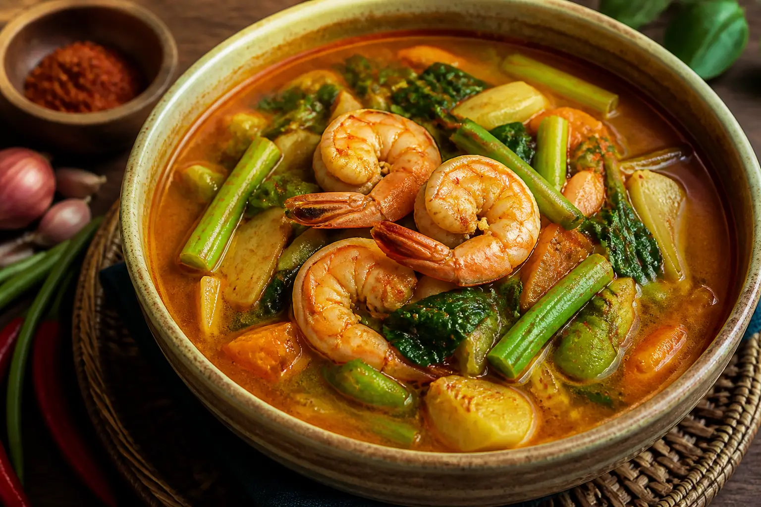 สูตรแกงส้มผักรวมกุ้งสด รสชาติจัดจ้านแบบไทยแท้