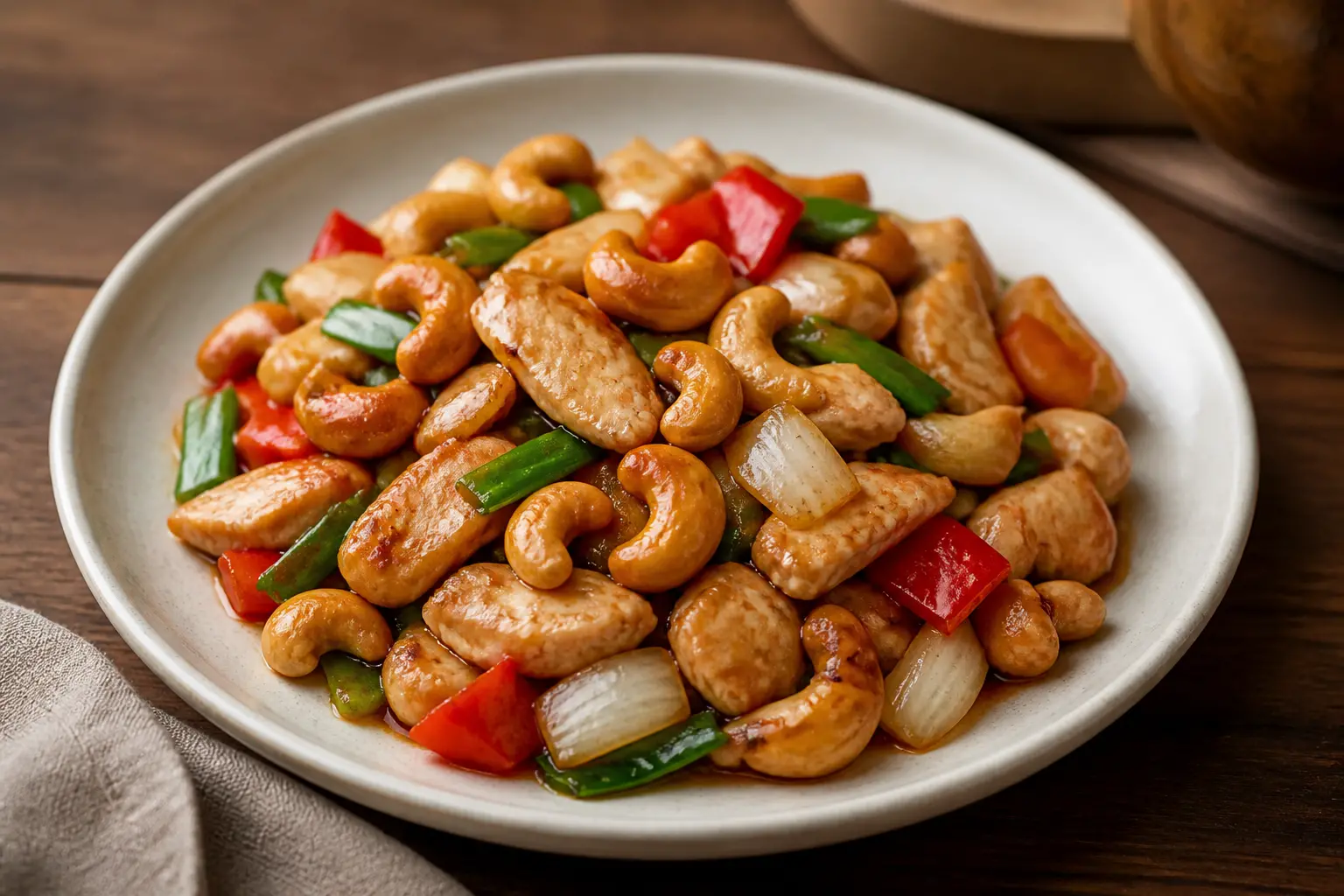 สูตรไก่ผัดเม็ดมะม่วงหิมพานต์ รสชาติกลมกล่อมเคี้ยวเพลิน