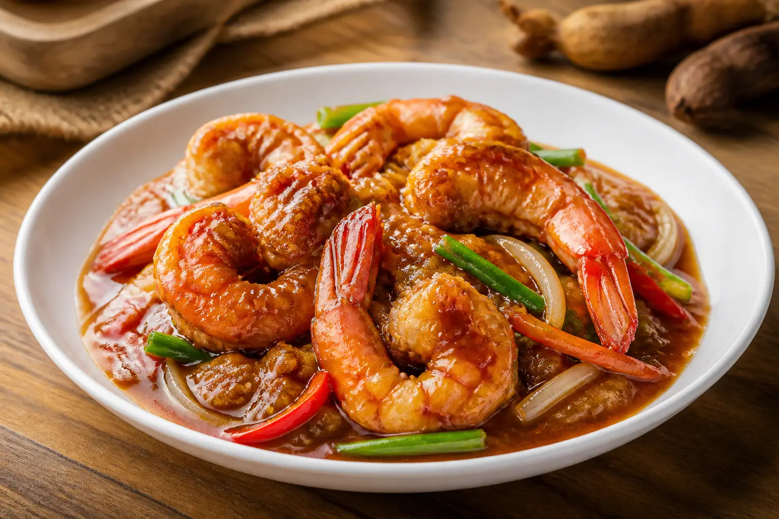 สูตรกุ้งทอดซอสมะขามเปียก เมนูรสเด็ดครบรสเปรี้ยวหวานกลมกล่อม