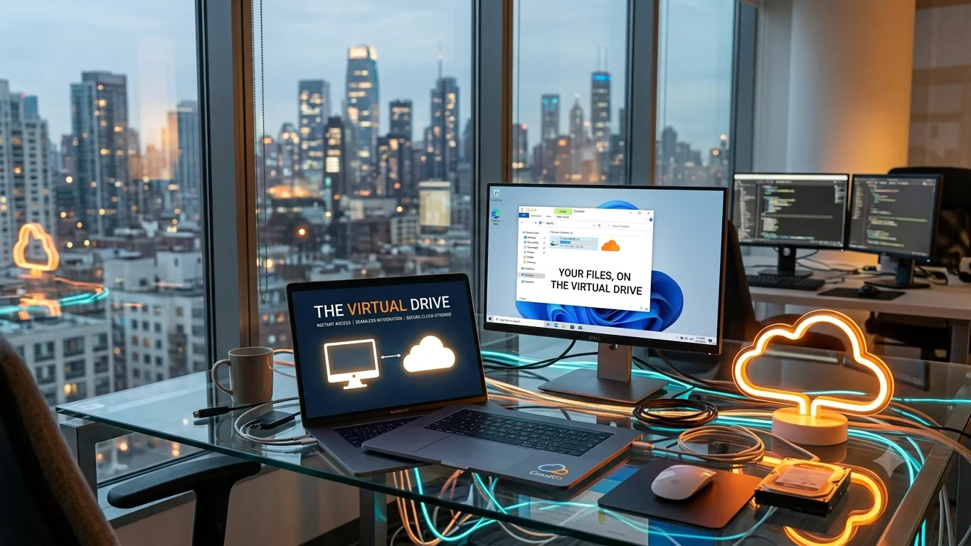 CloudOS ยกระดับการทำงานด้วยฮาร์ดดิสก์เสมือนผสานเป็นไดรฟ์จริงบน Windows