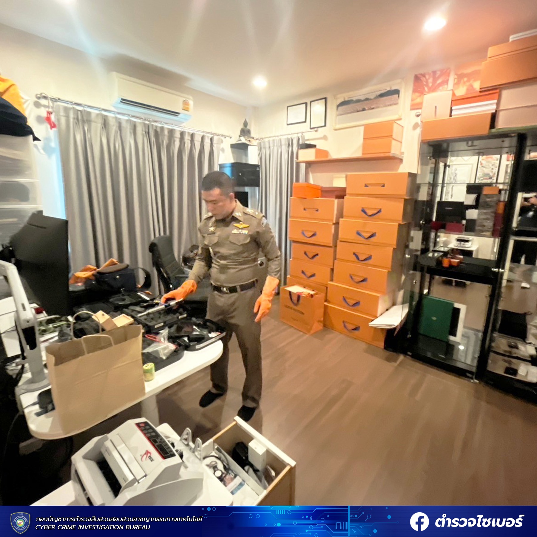 ตำรวจไซเบอร์ขยายผลจับกุมเว็บพนันรายใหญ่ เงินหมุนเวียนกว่า 1.1 หมื่นล้าน ยึดทรัพย์สินมูลค่ากว่า 30 ล้าน