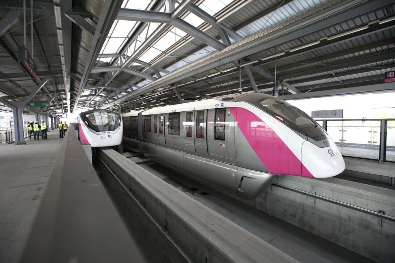 รถไฟฟ้าสายสีชมพู ส่วนต่อขยาย "ศรีรัช - เมืองทองธานี" เตรียมเปิดทดลองนั่งฟรี มิ.ย. นี้ ก่อนให้บริการเต็มรูปแบบ ก.ค. 68